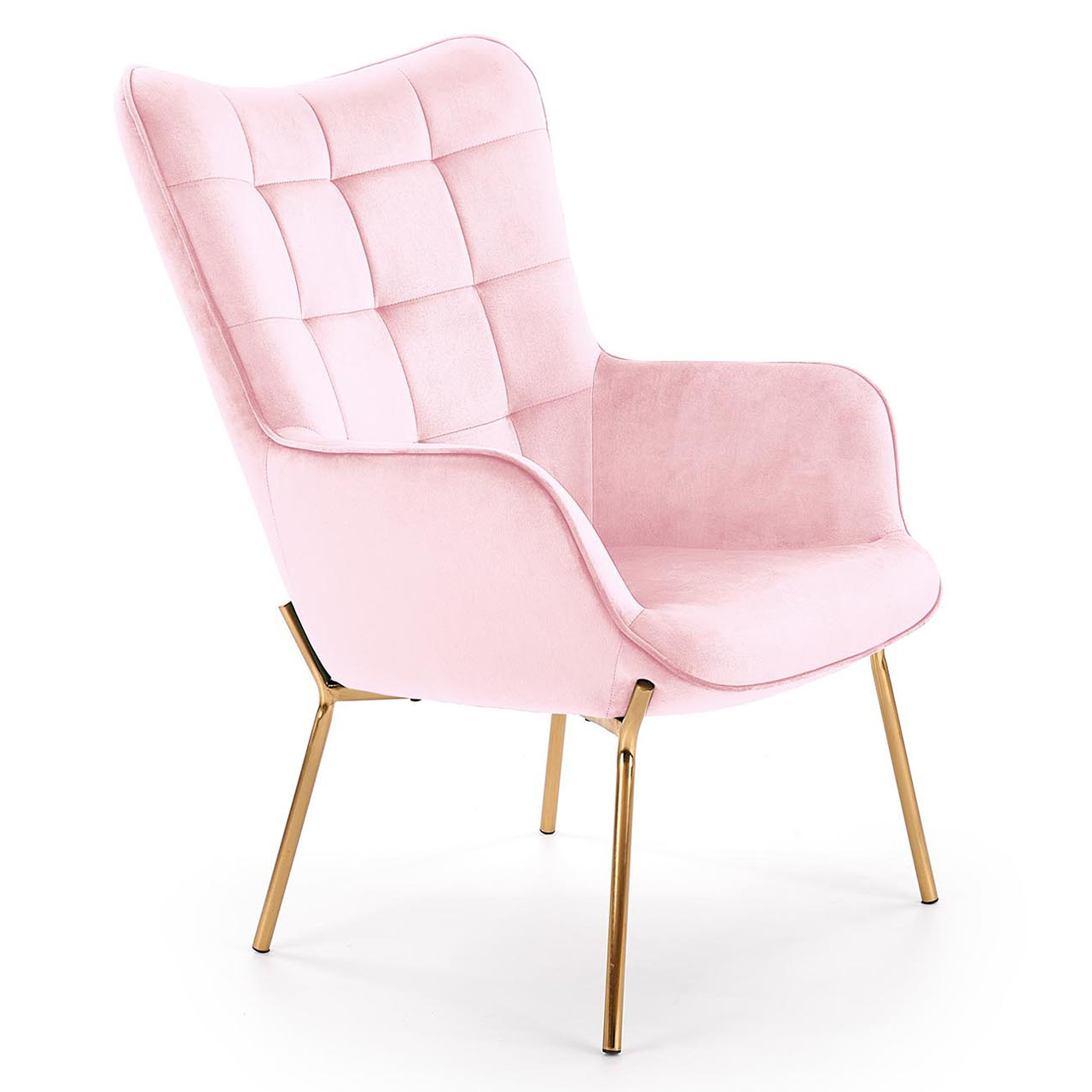 Fotel CASTEL różowy