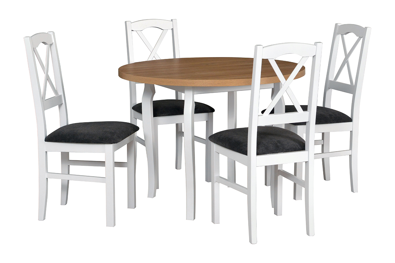 Stół POLI 3 + krzesła NILO - zestaw DX12