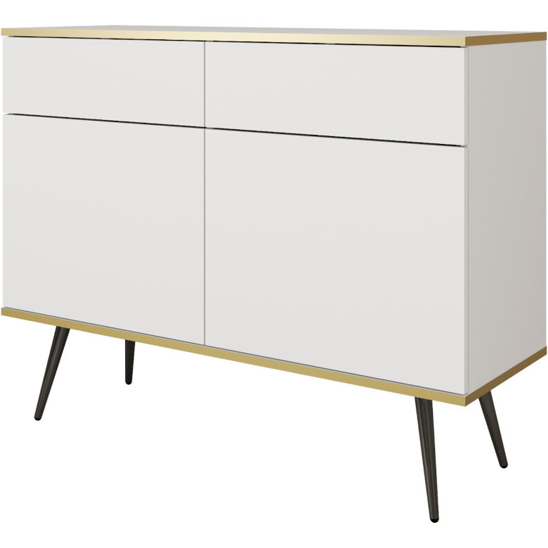 komoda ara ksz107 bialy czarny