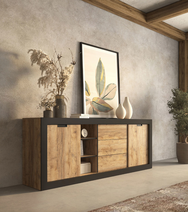 komoda trudo 25 dab samdal czarny