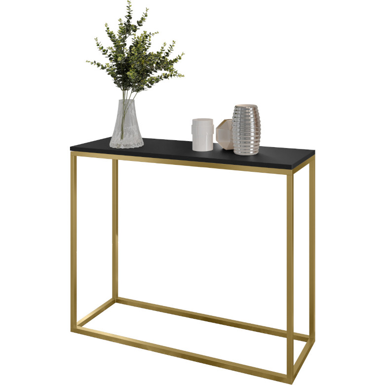 konsola aramis 80cm zloty czarny
