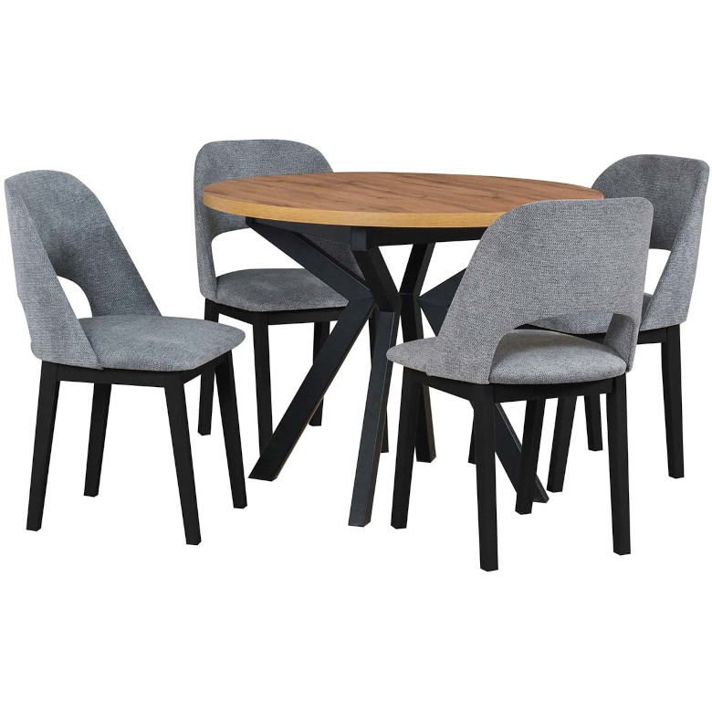 stol ds58 artisan lainat czarny krzesla dk28