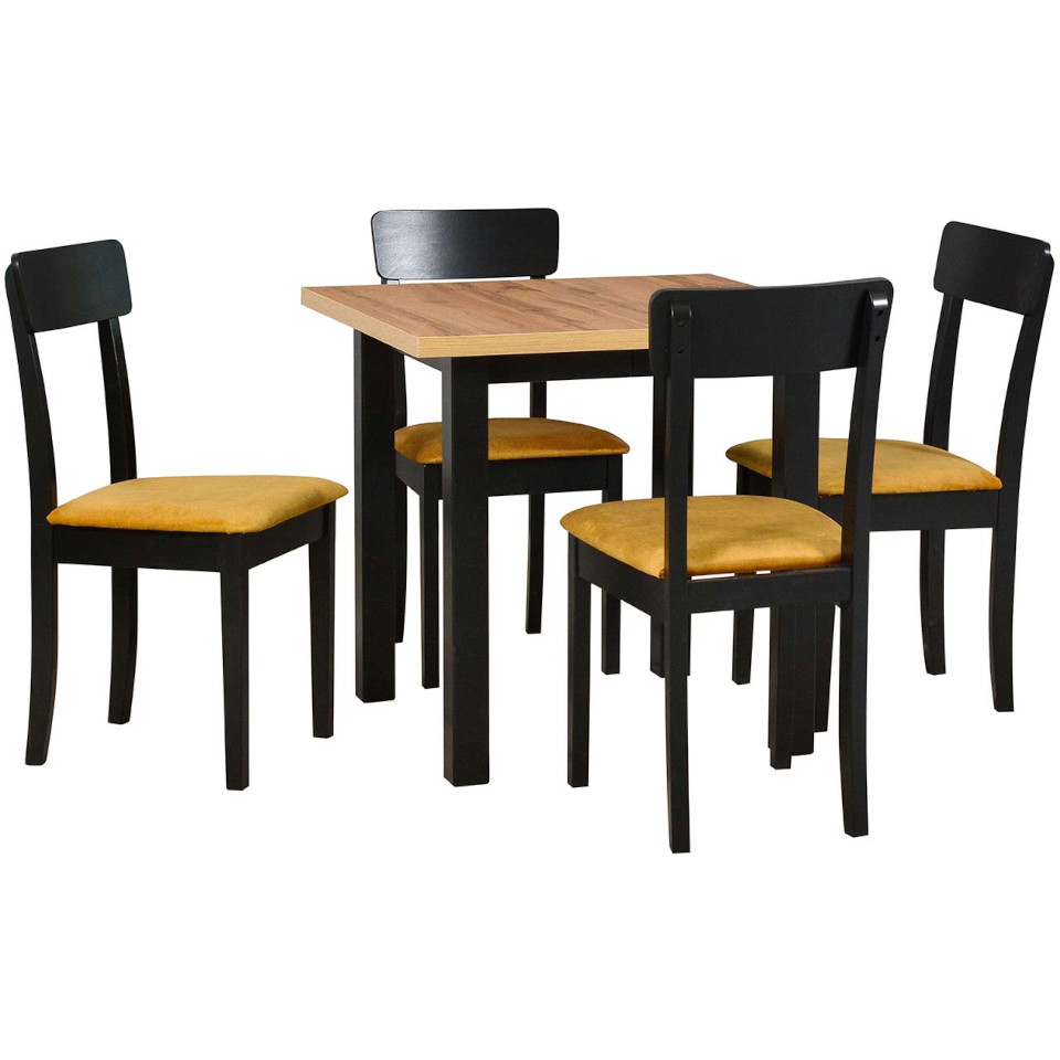 stol ds6 wotan laminat czarny krzesla dk44