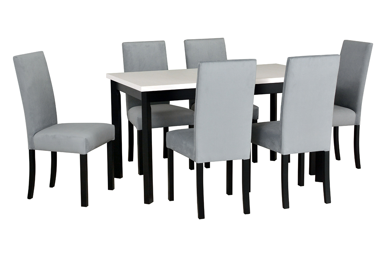 Stół MODENA 1 Krzesła ROMA 2
