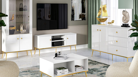 Złote akcenty we wnętrzach - jak zaaranżować przestrzeń w stylu glamour?