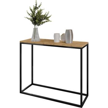 Konsola ARAMIS 80cm czarny / dąb wotan