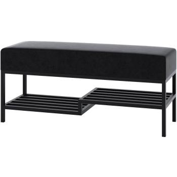 Ławka tapicerowana ARAD 100cm czarny / kronos 34