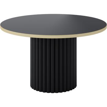 Stolik okrągły CASCANO czarny + złoty