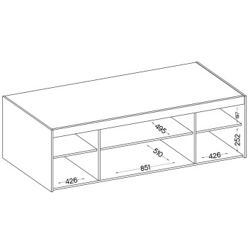 Wymiary: Nadstawka do szafy ELENI 3D