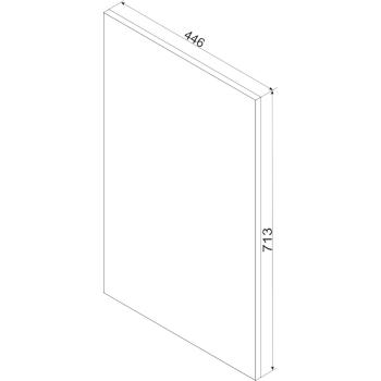 Wymiary: Front do zmywarki 45PZ ELLEN 14