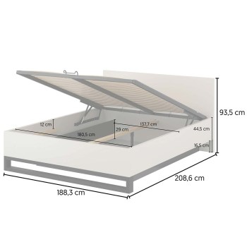 Łóżko 180x200 HELEN HL52 wymiary