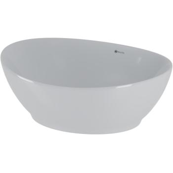 Umywalka nablatowa ROZA 40cm biały połysk do łazienki