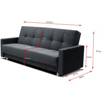 Wymiary: Sofa RALIA