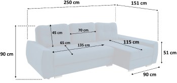 Narożnik FULAR wymiary