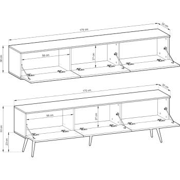 Wymiary: Szafka RTV ARA 175