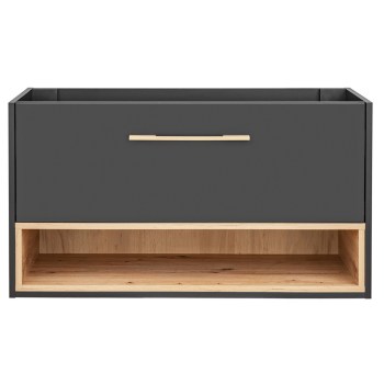 Szafka pod umywalkę HILTON 825 szary / dąb artisan WYPRZEDAŻ