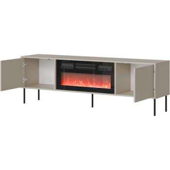 Komoda RTV z kominkiem ANDREA 180 EF 2D kaszmir