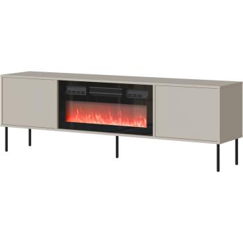 Komoda RTV z kominkiem ANDREA 180 EF 2D kaszmir