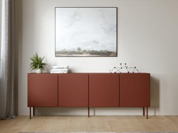 Komoda VINCENT 200 4D red tuscan