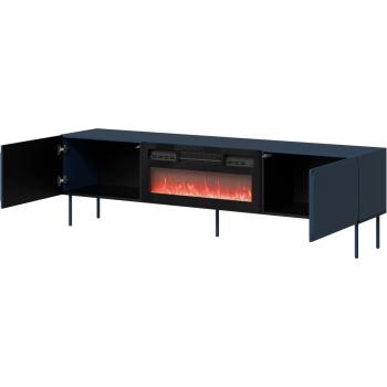 Komoda RTV z kominkiem VINCENT 200 EF indigo