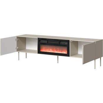 Komoda RTV z kominkiem VINCENT 200 EF kaszmir