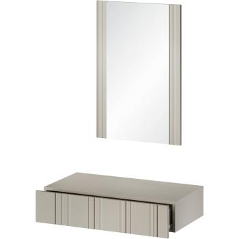 Toaletka z lustrem ISOLA beż mat