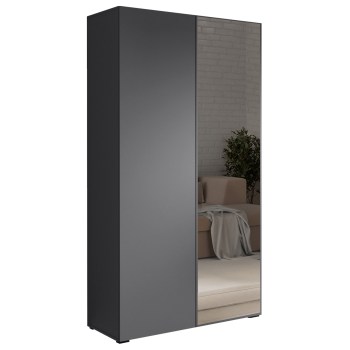 Szafa z lustrem CABO 1L 100 antracyt