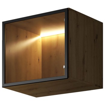 Nadstawka do szafy VITRUM 50 dąb artisan / czarny