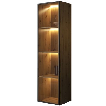 Szafa VITRUM 50 dąb artisan / czarny