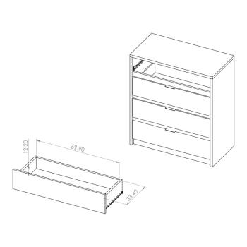 Wymiary: Komoda DENVI DV06