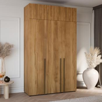 Nadstawka do szafy 150cm DAWN dąb gold baroque