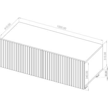 Wymiary: Komoda RTV KODI 100