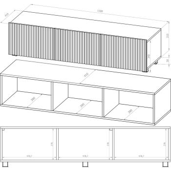 Wymiary: Komoda RTV KODI 150