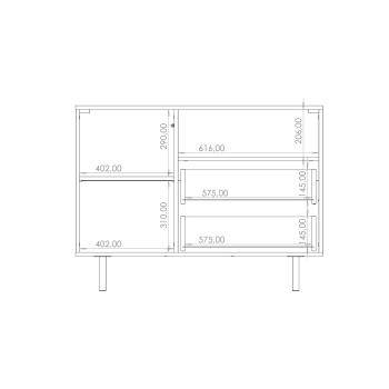 Wymiary: Komoda NUBI 01