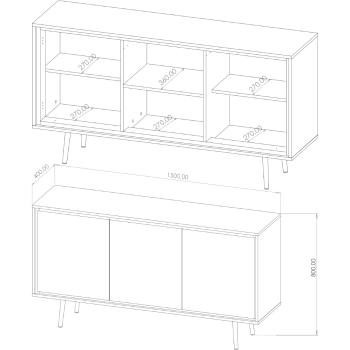 Wymiary: Komoda TREY 01