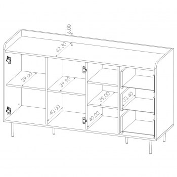 Rozmiar: Komoda VASINA VS01