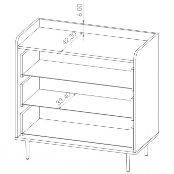 Wymiary: Komoda VASINA VS02