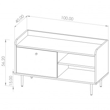 Wymiary: Komoda RTV VASINA VS07