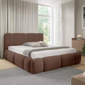 Łóżko tapicerowane z oświetleniem LED LEVAN lambi 04