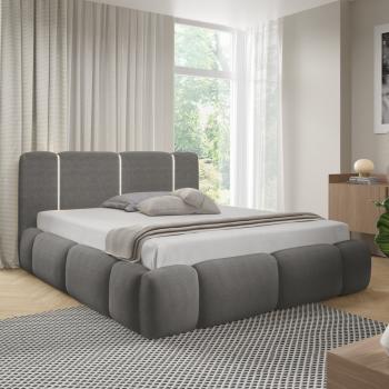 Łóżko tapicerowane z oświetleniem LED LEVAN lambi 12