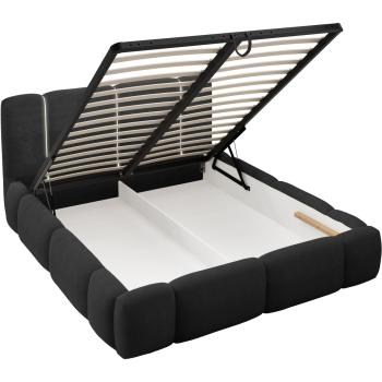 Łóżko tapicerowane z oświetleniem LED LEVAN lambi 13