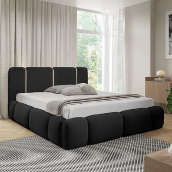 Łóżko tapicerowane z oświetleniem LED LEVAN lambi 13