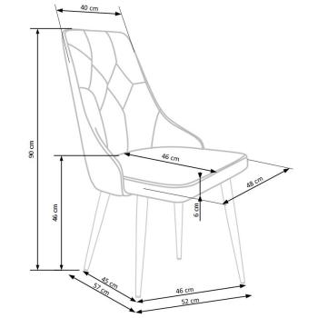 Wymiary: Krzesło K365