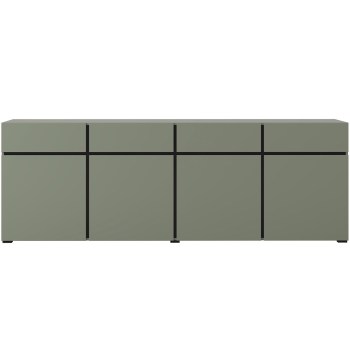 Komoda CROSI 25 zielony / czarny