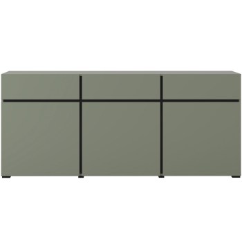 Komoda CROSI 43 zielony / czarny