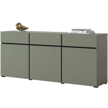 Komoda CROSI 43 zielony / czarny