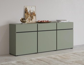 Komoda CROSI 43 zielony / czarny