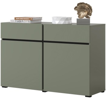 Komoda CROSI 45 zielony / czarny