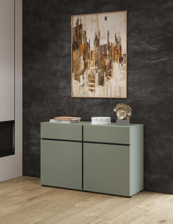 Komoda CROSI 45 zielony / czarny