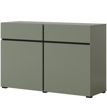 Komoda CROSI 45 zielony / czarny